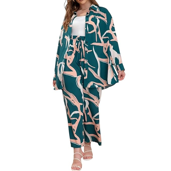 LIRIT co ords Set for Women|Co-Ords Set|Casual Wear Pant Top Set|Shirt with Pant Set|Full Sleeve Cuff Shirt Fort Open Top|Rayon Fabric| Stylish and Comfortable