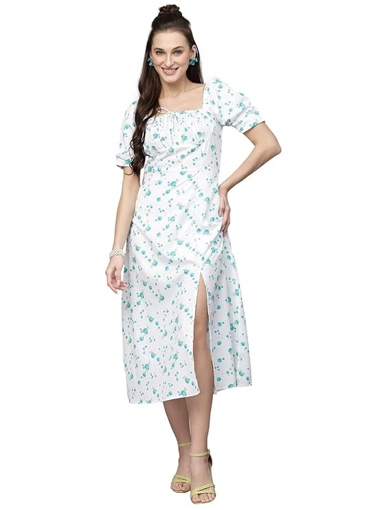 AAYU Floral Yoke Dress for Women